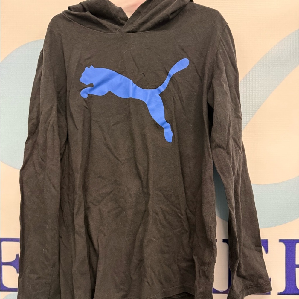 Puma boys, long sleeve shirt with hood